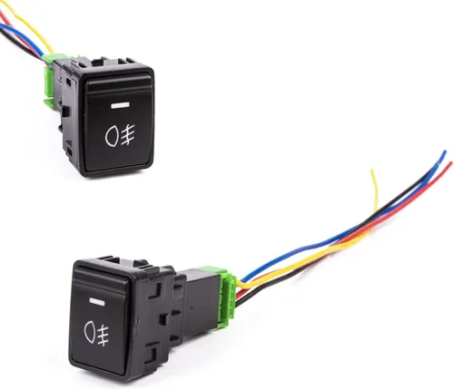 Vista 11 de x xotic tech Interruptor de botón de 4 polos de 12 V estilo fábrica con luces indicadoras LED compatibles con niebla, DRL, barra de luz LED
