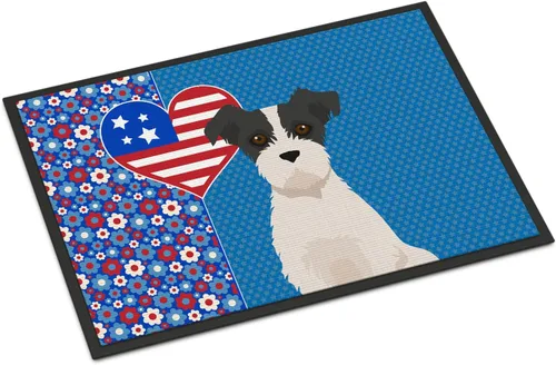 Vista 77 de Caroline's Treasures WDK5119JMAT Airedale Terrier USA - Tapete para interiores o exteriores, 24 x 36 pulgadas, tapete para puerta delantera