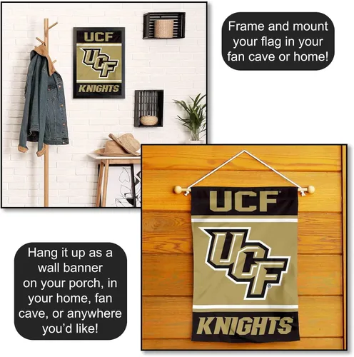 Vista 5 de College Flags & Banners Co. Bandera de jardín de Central Florida Knights