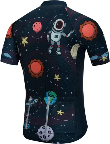 Vista 2 de Cycling Jersey Mens Bike Jersey MTB Road Bicycle Clothing Summer Short Sleeve Pro Breathable Cycling Shirt Tops Jackets