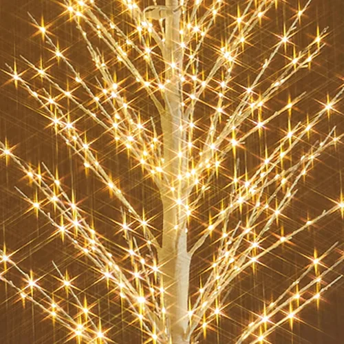 Vista 6 de Fudios - Árbol iluminado blanco de sauce de 4 pies con 450 luces LED de hadas, luces de árbol artificial de Navidad, enchufable para decoración