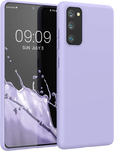 Vista 15 de kwmobile Funda compatible con Samsung Galaxy S20 FE - Funda protectora de silicona TPU suave y delgada - Pizarra oscura