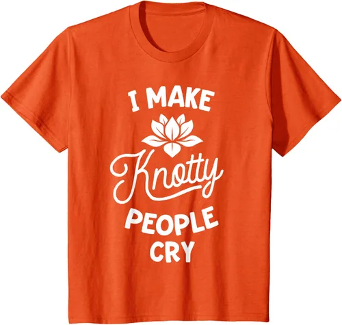 Vista 33 de Camiseta divertida de terapia de masaje I Make Knotty People Cry, Negro, S