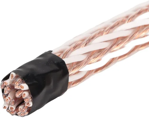 Vista 5 de Cable de 24 núcleos, OCC 12TC HiFi 8.2 ft 8.2ft Cable de cobre gran flexibilidad para sistemas de sonido domésticos