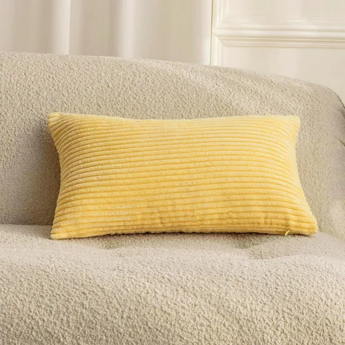 Vista 63 de Home Brilliant Funda de almohada de primavera de 18x18 pulgadas, funda de almohada de terciopelo a rayas para silla y sofá, funda de almohada