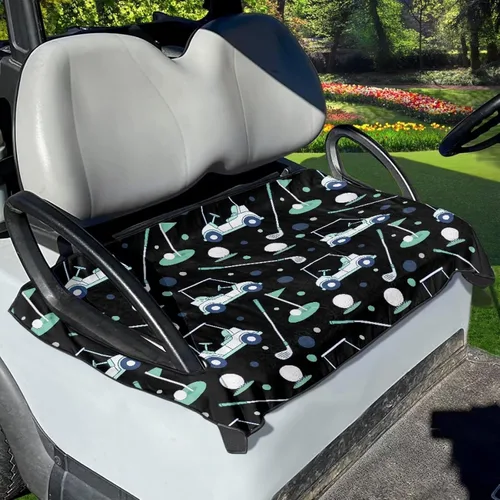 Vista 16 de Fundas de asiento de carrito de golf, mantas para carrito de golf, fundas de asiento de toalla para la mayoría de carritos de golf de 2 asientos
