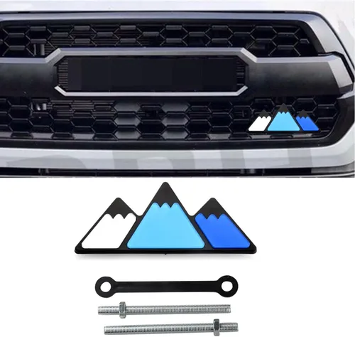 Vista 7 de TRD - Insignia decorativa de rejilla tricolor, emblema de diamante, compatible con Toyota 4Runner Tacoma Tundra y otras rejillas de malla o rejilla