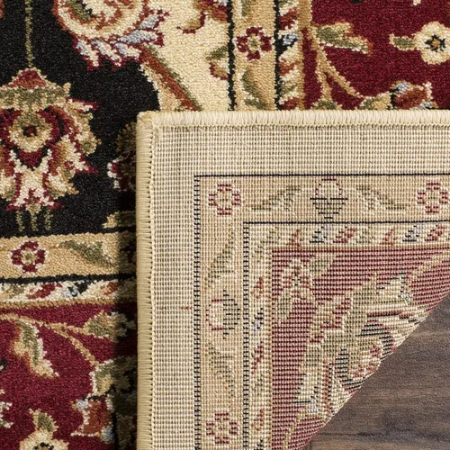 Vista 4 de SAFAVIEH Lyndhurst Collection - Alfombra de pasillo, 2 pies 3 pulgadas x 6 pies, multicolor y rojo, diseño oriental tradicional, no desprende pelusa