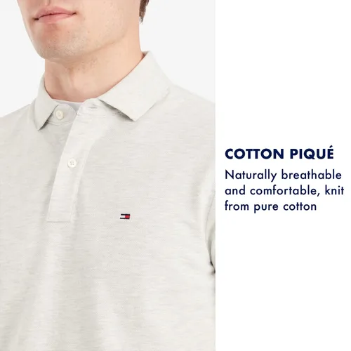 Vista 6 de Tommy Hilfiger Men's Short Sleeve Cotton Pique Polo Shirt in Regular Fit