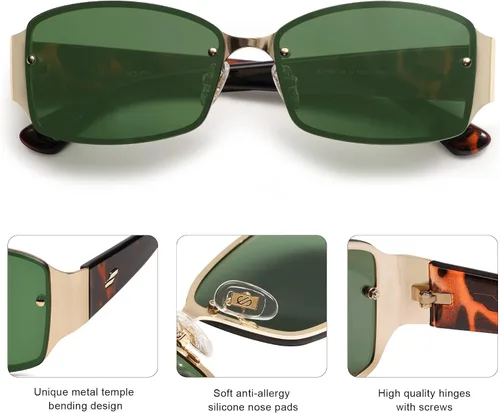 Vista 4 de SOJOS Gafas de sol de moda para mujer y hombre