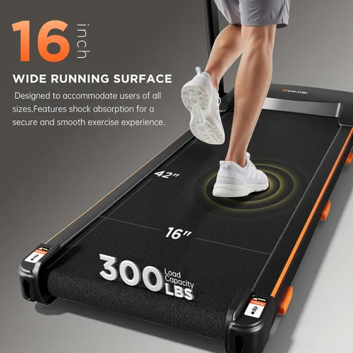 Vista 5 de YUEJIQI Treadmills for Home, 3.0HP Quiet Brushless Foldable Treadmill with Incline, Small Space Portable Running Walking Machine, 300 Lbs Capacity