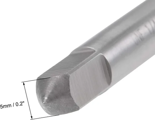 Vista 4 de uxcell Macho de la máquina 1/4-28 UNF Rosca 2B Tornillo de acero de alta velocidad roscado herramienta de roscado