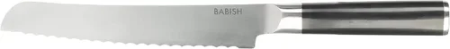 Vista 2 de Babish Cuchillo de pan de 8 pulgadas – Cuchillo de cocina profesional de acero alemán de alto carbono 1.4116 – Cuchillo serrano para cortar pan