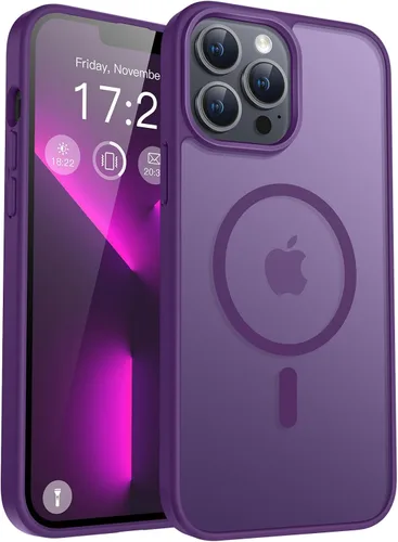 Vista 69 de Funda para teléfono Google Pixel 9 Pro XL, Compatible con Magnético, Protección contra Caídas de Grado Militar Translúcida Mate Resistente a Golpes