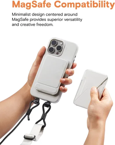 Vista 2 de MOFT Regalo para hombres y mujeres – Trípode de teléfono, soporte, cordón y funda compatible con iPhone 15 Pro