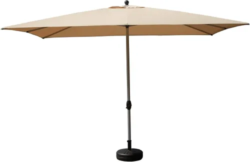 Vista 12 de Domi - Sombrilla rectangular de 6 x 4 pies para patio, sombrilla de mesa para exteriores con 8 varillas resistentes e inclinación, sombrilla de Beige