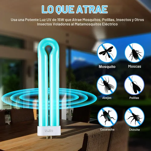 Vista 3 de Paquete de 1 bombilla de repuesto para exterminador de insectos