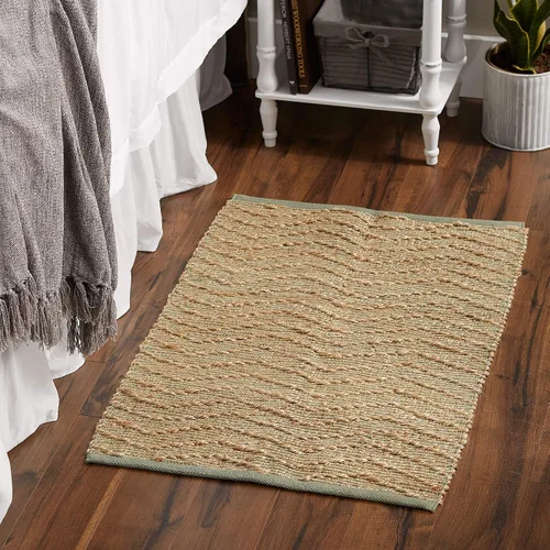 Vista 6 de DII Colección Woven Rugs yute tejido a mano, 2x3', cheurón de alcachofa