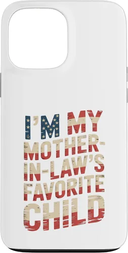 Vista 24 de Im My Mother in Law Favorite Child USA FlagFunny Parent Case for iPhone 16