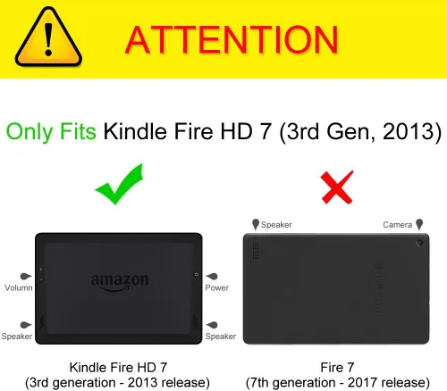 Vista 2 de Fintie estuche para Kindle Fire HD 7" (2013 modelo viejo)