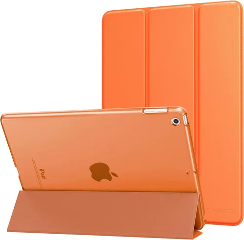 Vista 13 de MoKo Funda para iPad 9.7 2018/2017 de 5ª / 6ª Generación - Funda delgada y ligera con soporte para Smartphone con parte trasera translúcida