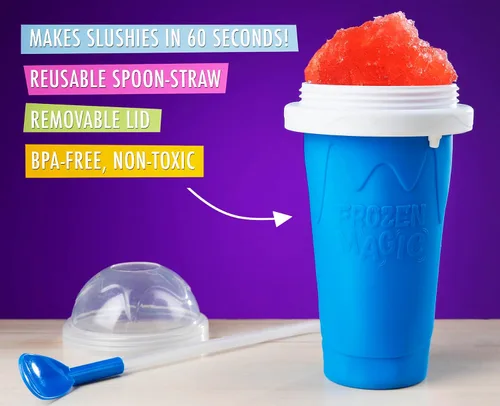 Vista 4 de Vat19 Slushy Maker, 11 onzas, convierte casi cualquier bebida en un granizado en menos de 60 segundos