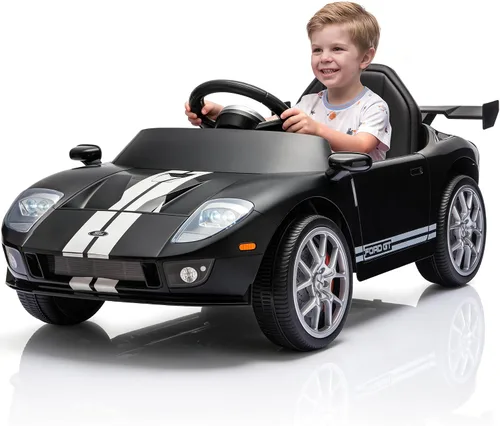 Vista 8 de Coche eléctrico de 12 V para niños, rosa, regalos de cumpleaños de YOHOPO 1-Rosa