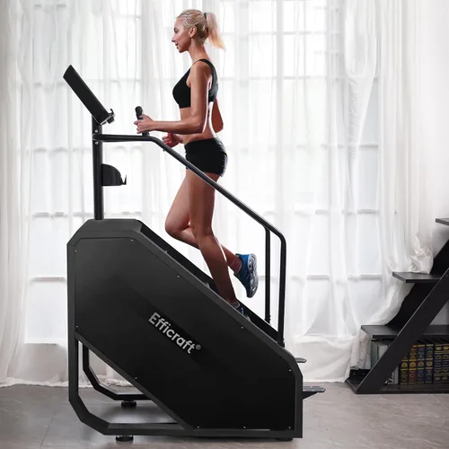 Vista 2 de EFFICRAFT Stairmaster Machine with LED Screen, Commercial Grade Stair Climber, Continuous Climbing Exercise Machine for Cardio, 15 Speed Levels