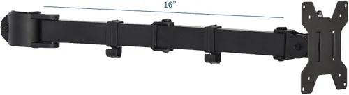Vista 2 de VIVO Brazo de monitor único totalmente ajustable para soporte de escritorio, brazo de monitor para 1 pantalla de hasta 27 pulgadas, negro