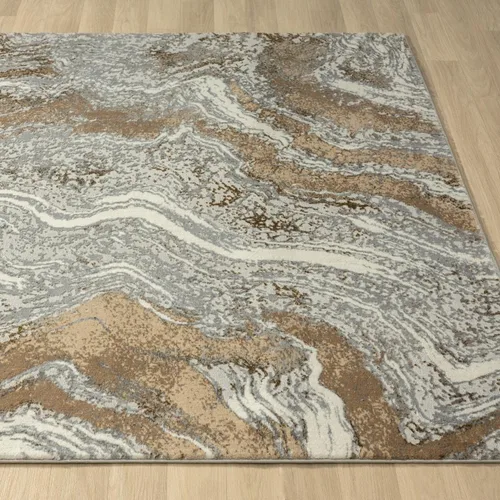 Vista 2 de LUXE WEAVERS Alfombra abstracta de mármol, beige 2x3