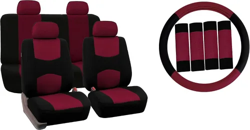 Vista 11 de Fundas para asiento FH GROUP FH-FB050102 planas, para la mayoría de los autos, camiones, furgonetas o camionetas, Beige-FH2033