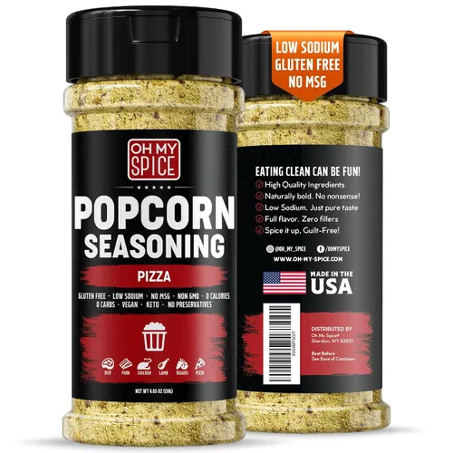Vista 24 de Popcorn Seasoning Chocolate Powder Mix - Gluten Free & Low Sodium Cocoa Powder Blend Popcorn Flavoring Seasoning. Healthy Movie Night Theater Pop