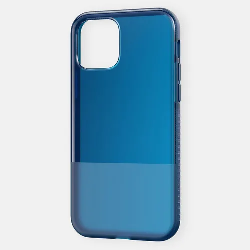 Vista 2 de BodyGuardz Funda Stack de protección contra impactos de 10 pies compatible con iPhone 12 Mini (dos tonos azul marino)
