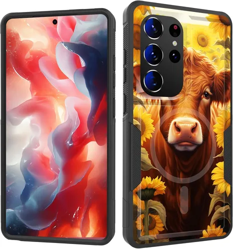 Vista 144 de Funda magnética para Galaxy A16 5G, [compatible con MagSafe] [protección contra caídas de grado militar] Funda resistente a prueba de golpes