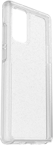 Vista 2 de OtterBox Funda para Galaxy Note20 5G Symmetry Series, polvo de estrellas (escamas plateadas/transparente), ultra suave, compatible con carga