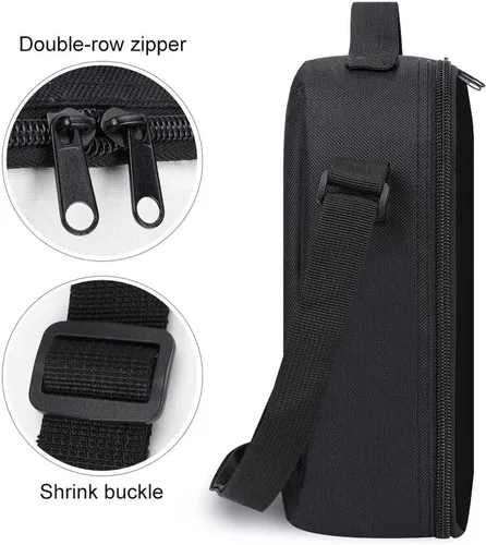 Vista 3 de Lacrosse - Lonchera aislada con bandera para casco, reutilizable, bolsa de comida impermeable con correas ajustables para mujeres y hombres