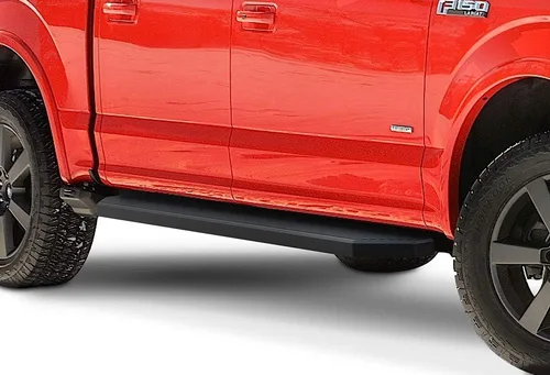 Vista 18 de APS Estribos negros compatibles con Ford F-150 2015-2026 SuperCrew Cab & F-150 Lightning 2022-2026 & F-250 F-350 Super Duty 2017-2026 Crew Cab