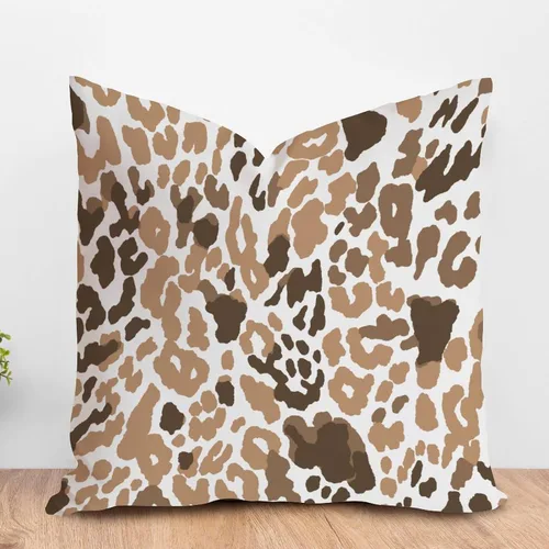 Vista 120 de ArogGeld Funda de almohada para sofá, guepardo y leopardo, estampado de leopardo, funda de cojín decorativa de granja para sala de estar
