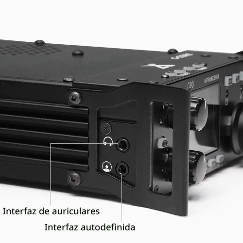 Vista 6 de Xiegu G90 Radio Transceptor HF 20W Estructura SDR SSB/CW/AM/FM con Sintonizador de Antena Auto Integrado