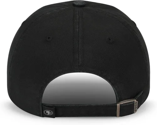 Vista 2 de FOCO NFL Gorras y Gorras Casuales para Hombres con Logotipo de Equipo de la NFL, Negro y Blanco