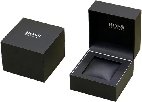 Vista 4 de BOSS Reloj de cuarzo Trace para hombre, Negro