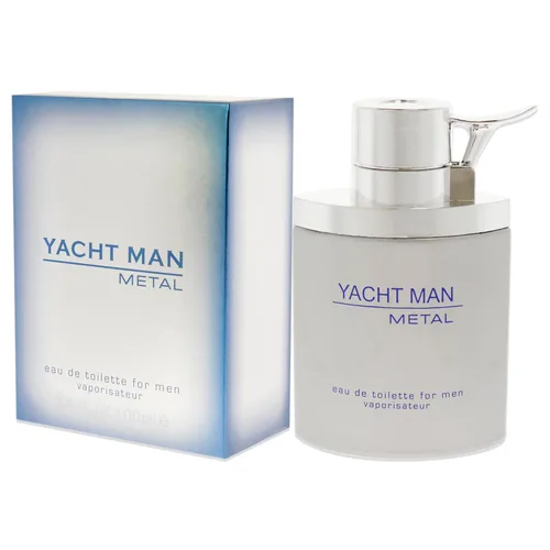 Vista 4 de MYRURGIA Yacht Man Metal perfume en aerosol para hombres, 3.40 onzas.
