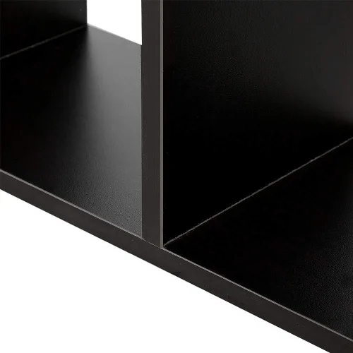 Vista 5 de Hossejoy - Estantería de escritorio ajustable, organizador de almacenamiento de escritorio, estante de exhibición de madera, organizador de Negro