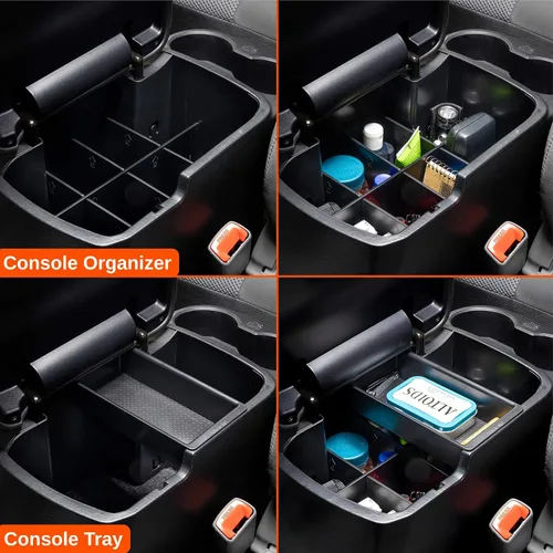 Vista 2 de Vehicle OCD - Divisor de consola central, bandeja y organizador de guantera para Toyota Tacoma (2005-2015) - Fabricado en Estados Unidos