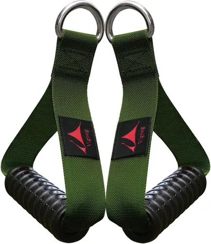 Vista 10 de Heavy Duty Gym Workout Handles Attachment for Cable Machine,Resistance Band,Pulley System Home Exercise Equipment, Comfortable and Stronger Grip