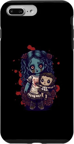 Vista 12 de Scary Goth Doll Holding Teddybear - Funda gótica gótica para iPhone 16