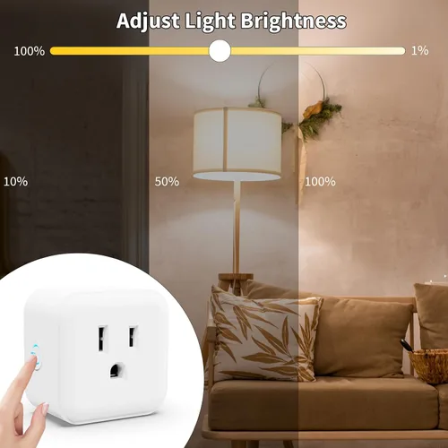 Vista 2 de Minoston Regulador de salida Z-Wave, enchufe inteligente Z-Wave serie 800, requiere concentrador Z-Wave, compatible con Alexa y Google Assistant