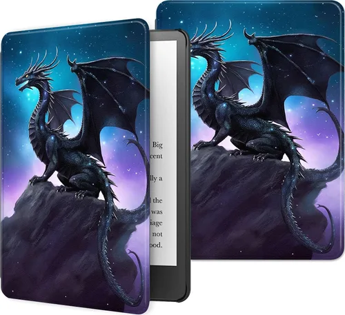 Vista 91 de Funda para Kindle básico de 6 pulgadas (11.ª generación), múltiples ángulos, piel sintética, delgada, con función de encendido y apagado automático