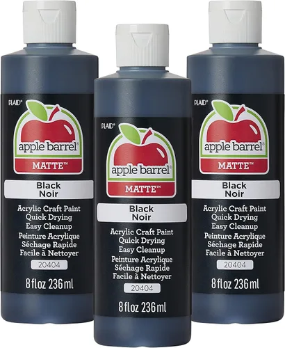 Vista 19 de Pintura acrílica Apple Barrel en varios colores (8 onzas), 20404 negro - (Paquete de 1)