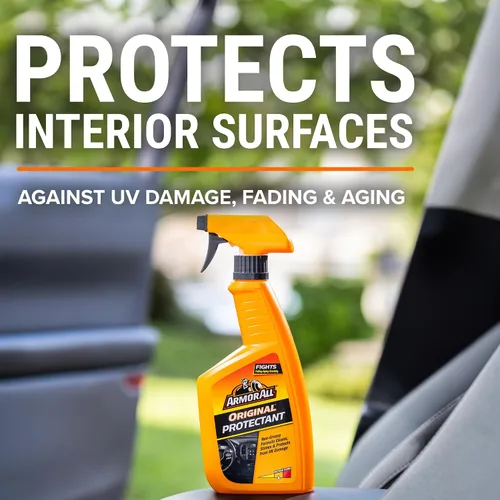 Vista 2 de Protector original Armor All (800 ml) Car cleaning spray, dashboard cleaner for car interior safe on vinyl, rubber, plastic; apply with cloth, not